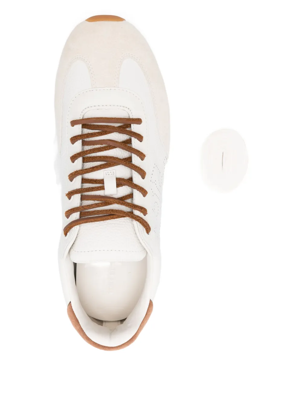 Tory Burch Travel leather perforated sneakers White