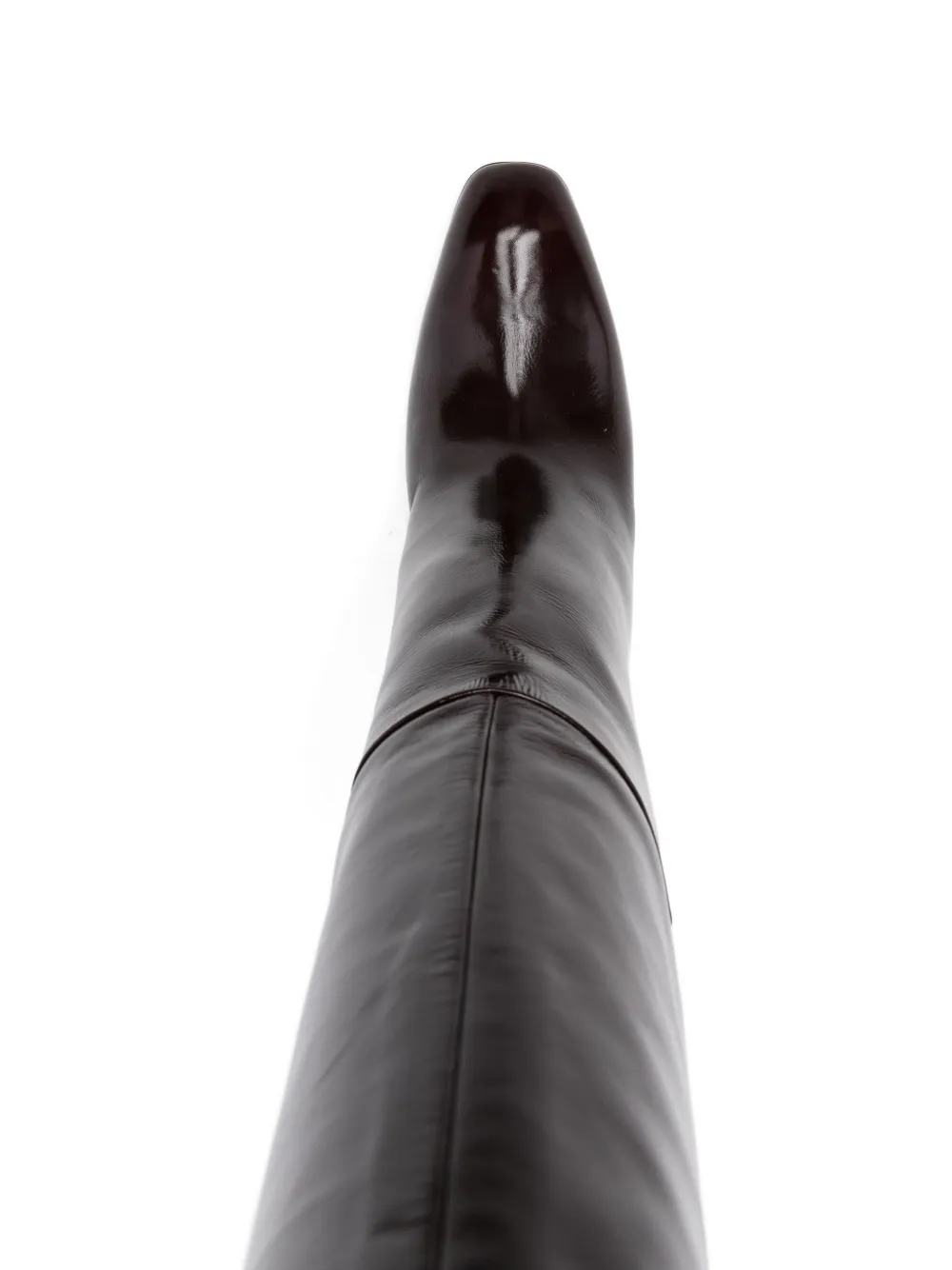 Khaite 100mm Colt Over-the-knee Boots In Red