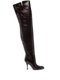 KHAITE 100mm Colt over-the-knee boots - Red