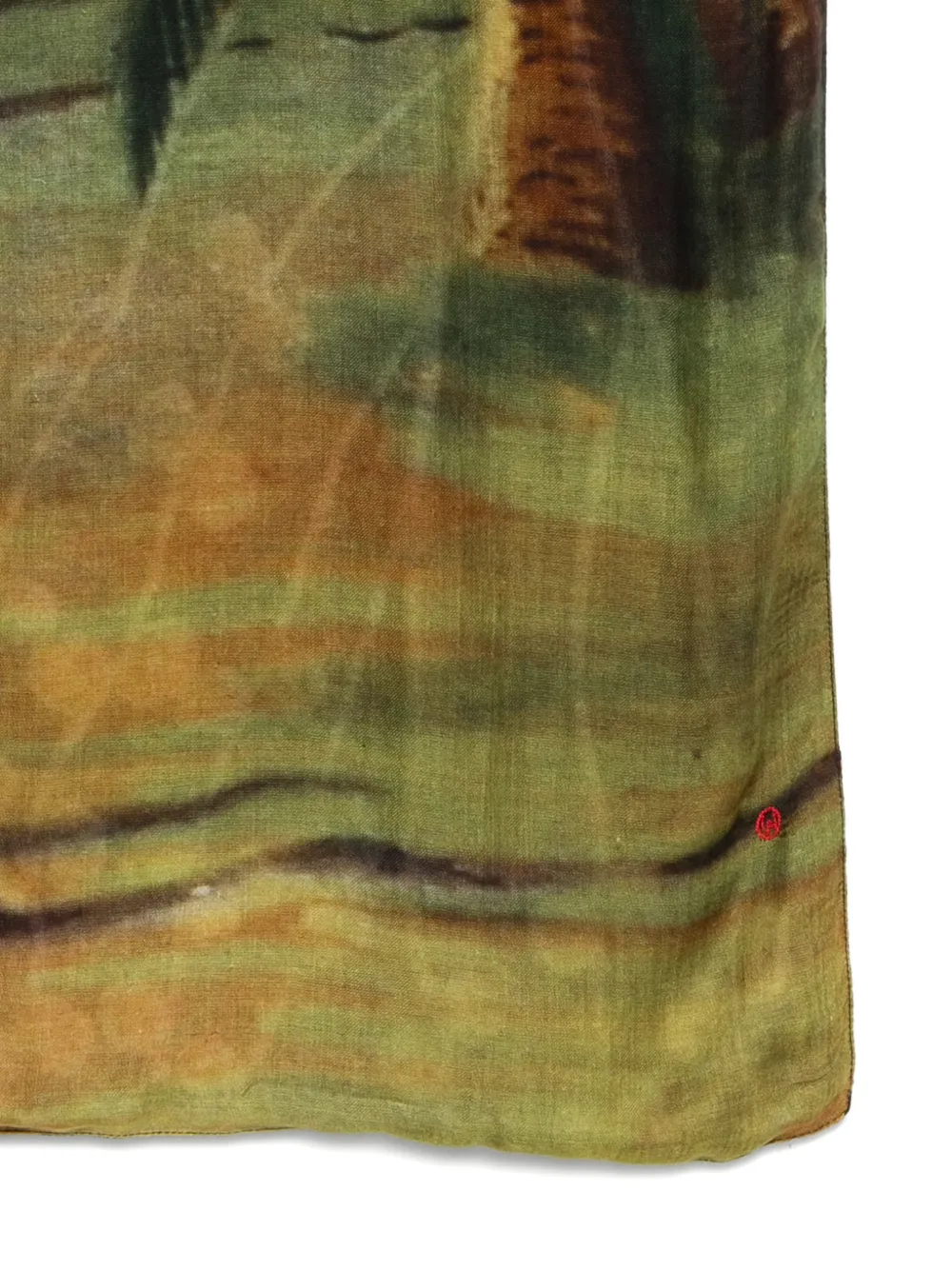  Talking Walls Multi-coloured Printed Scarf - Green 