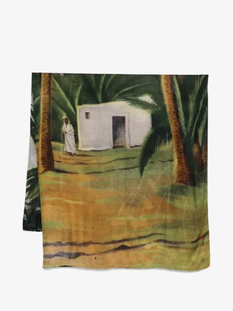 TALKING WALLS foulard colour block imprimé