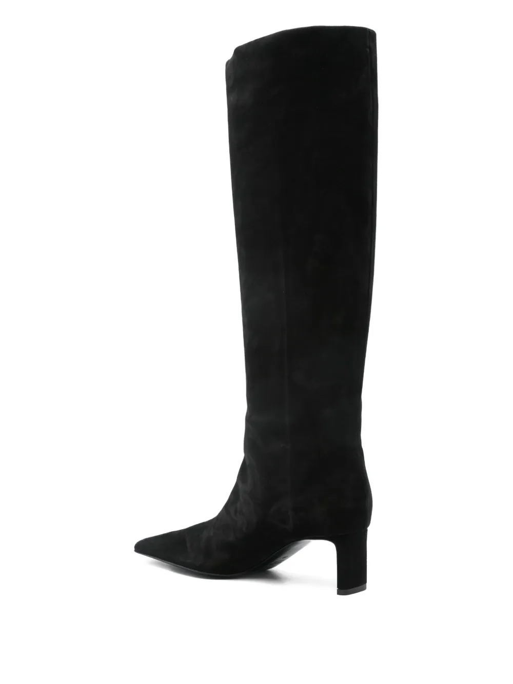 KHAITE 55mm One knee-high boots Zwart