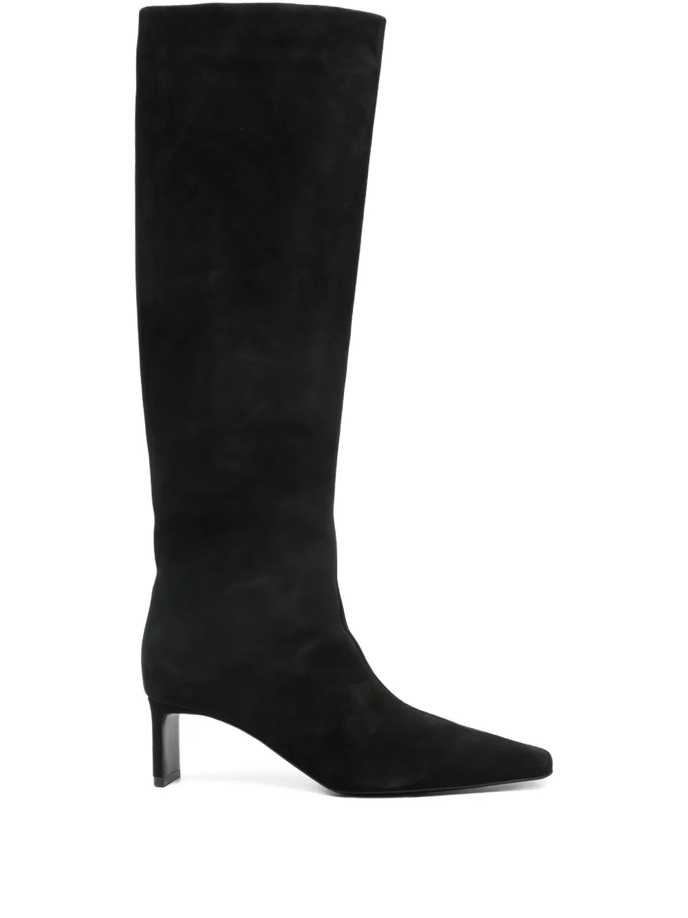 KHAITE 55mm One knee-high boots Zwart