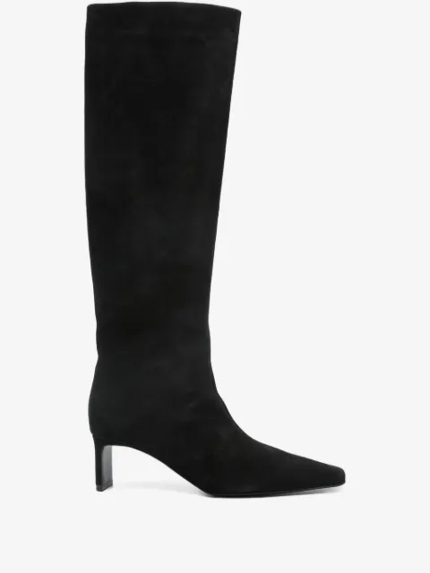 KHAITE bottes en cuir à bout carré One 55 mm