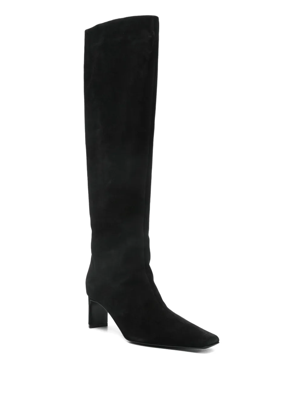 KHAITE 55mm One knee-high boots Zwart