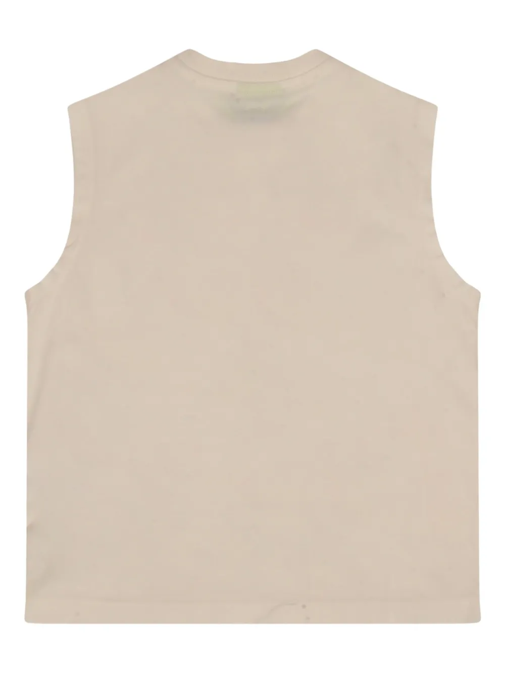 Barrow kids Mouwloze tanktop met logoprint Beige