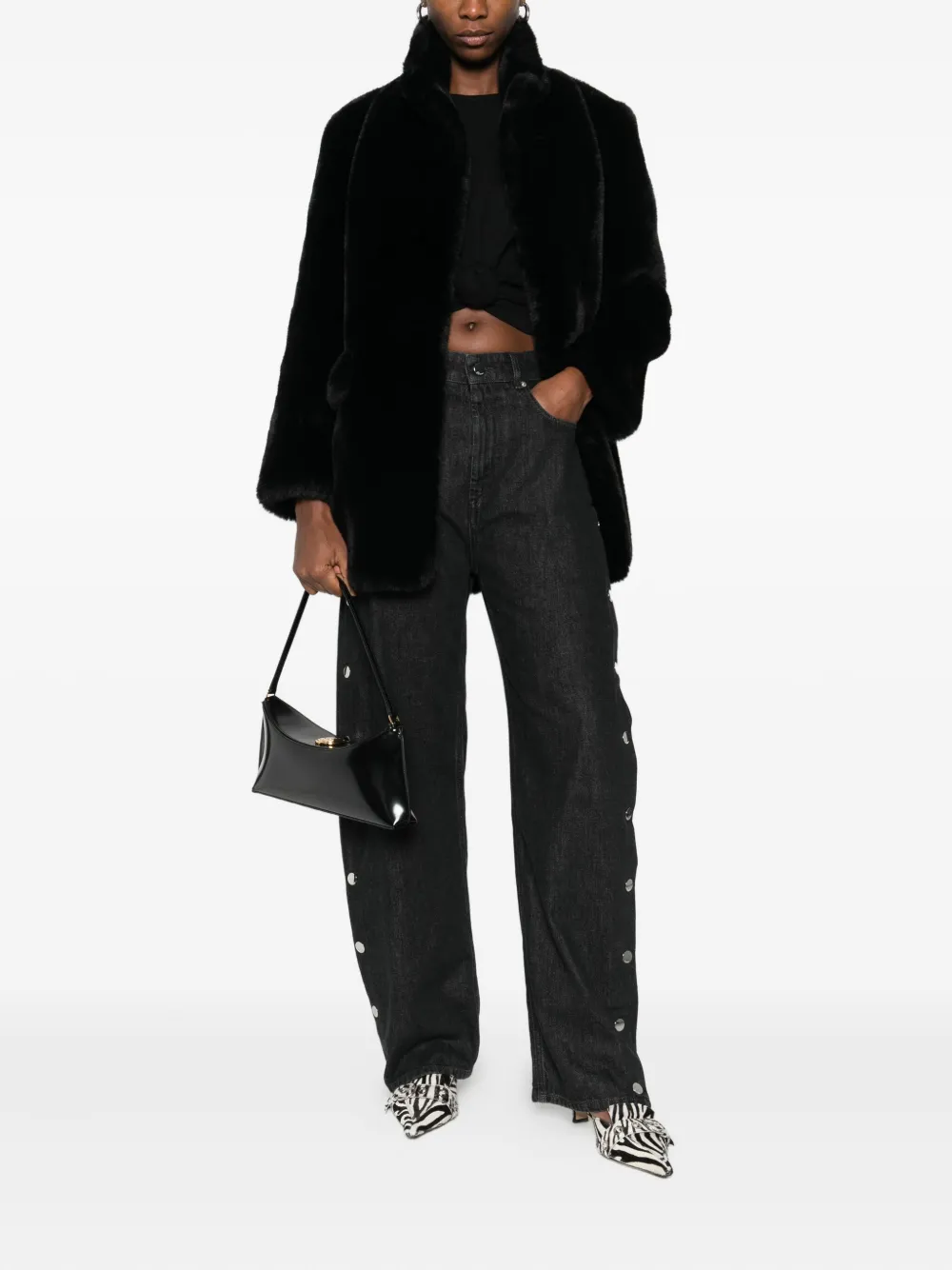 Sword high-neck jacket | Faux Fur & Shearling Jackets | Image 2