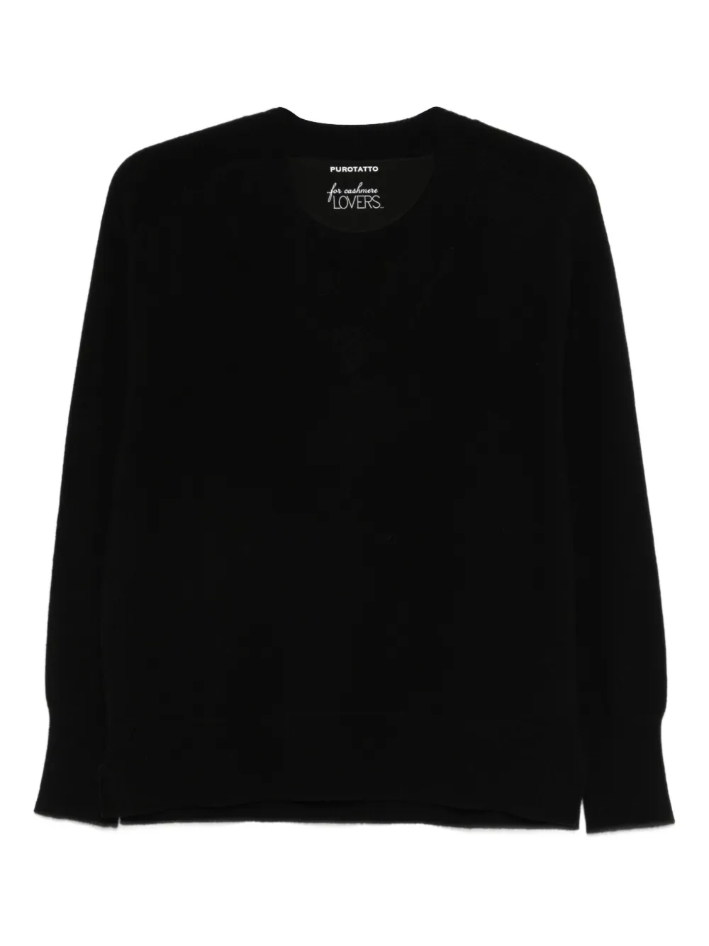 Purotatto V-neck sweater - Nero