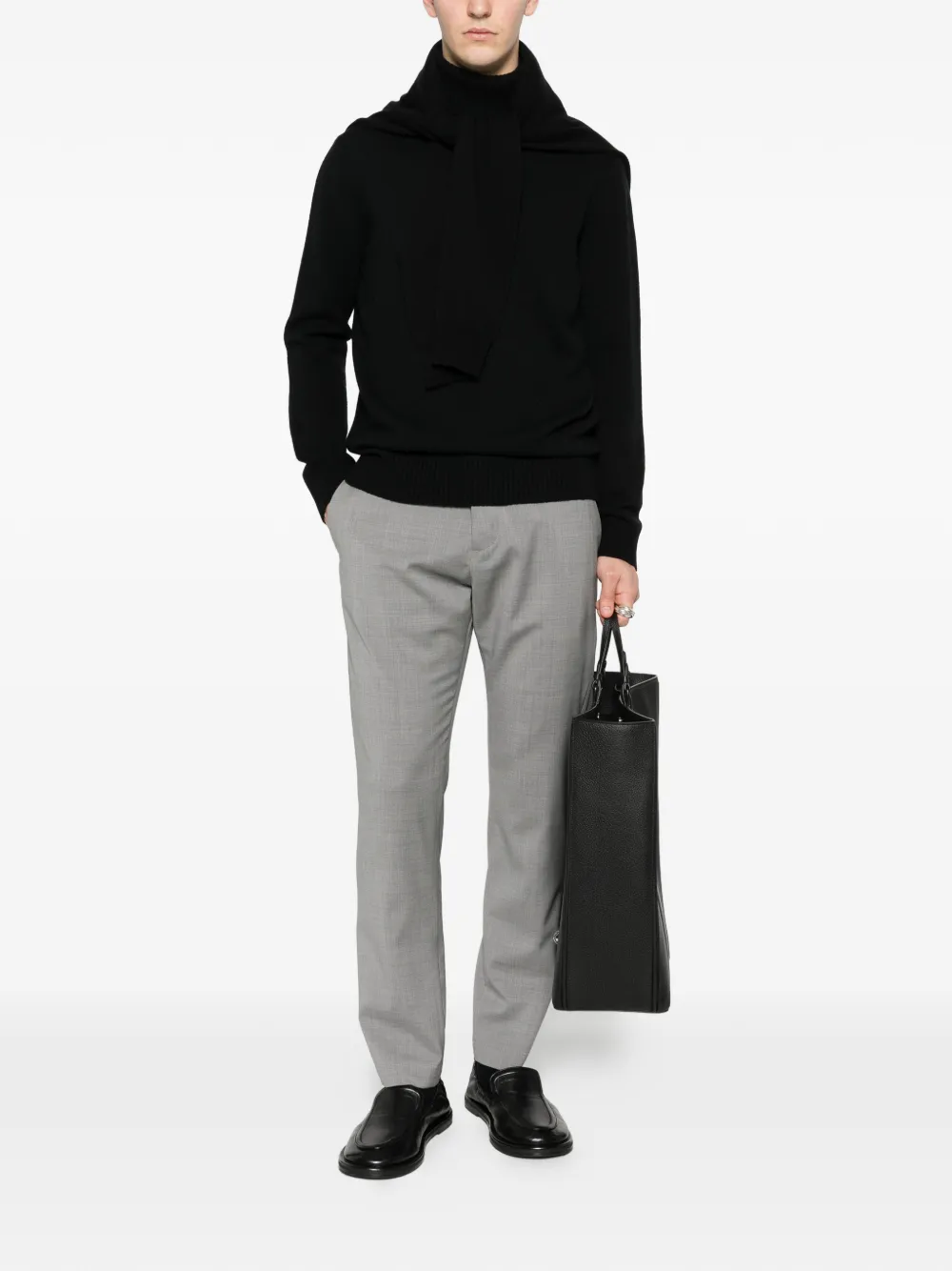 Kangra roll-neck sweater - Zwart