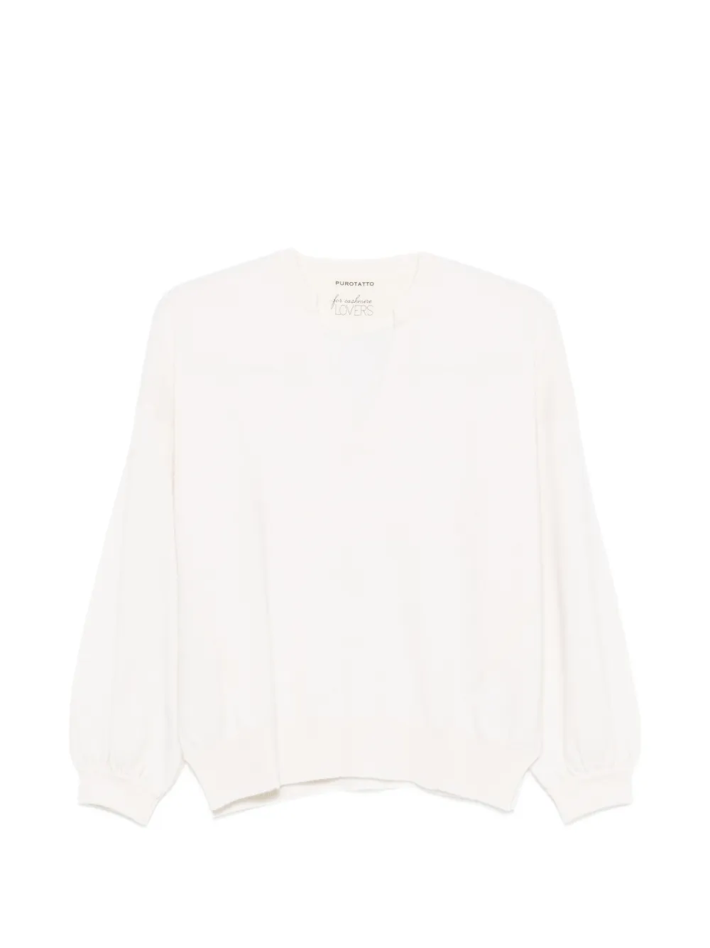 Purotatto V-neck sweater - Toni neutri