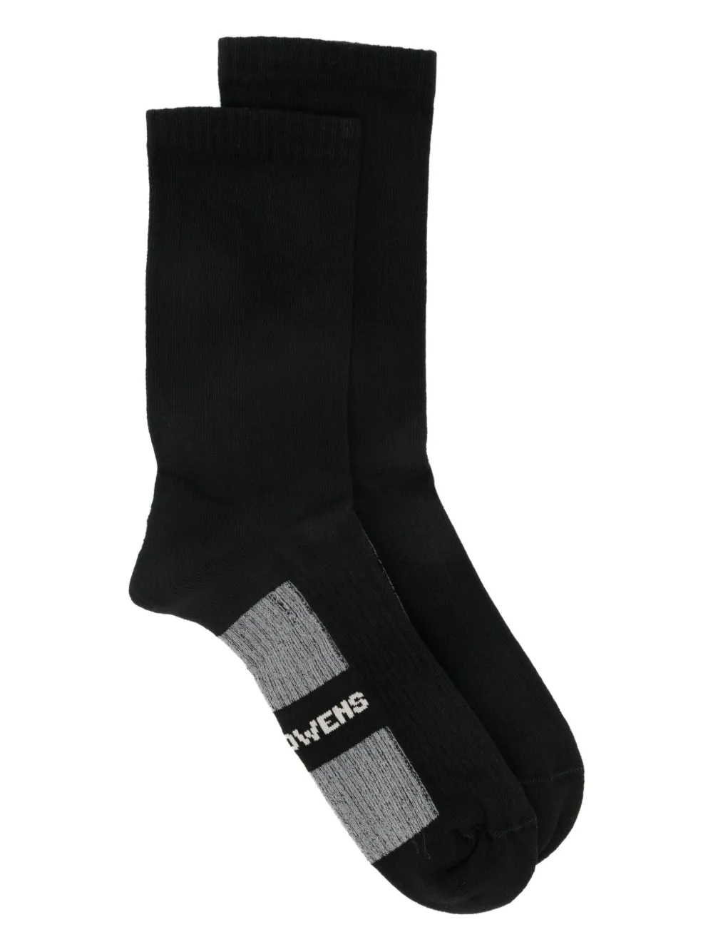 Rick Owens ribbed-knit socks | Black | Image 1