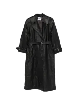 Prada Pre-Owned ダブルトレンチコート | ブラック | FARFETCH JP
