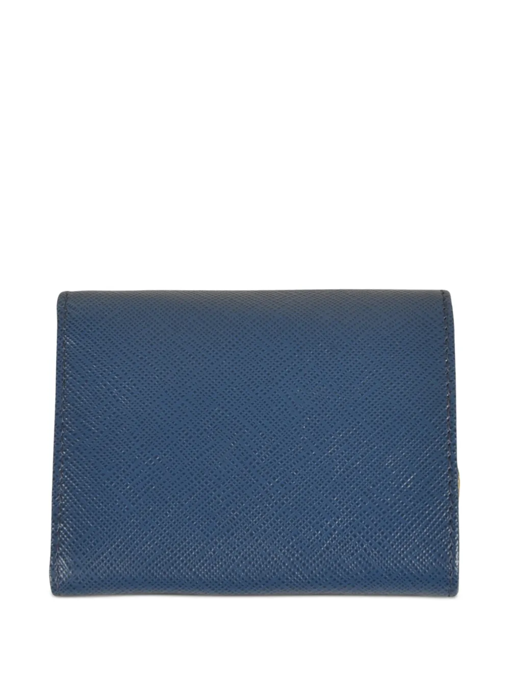 Prada Portemonnee met logoplakkaat Blauw