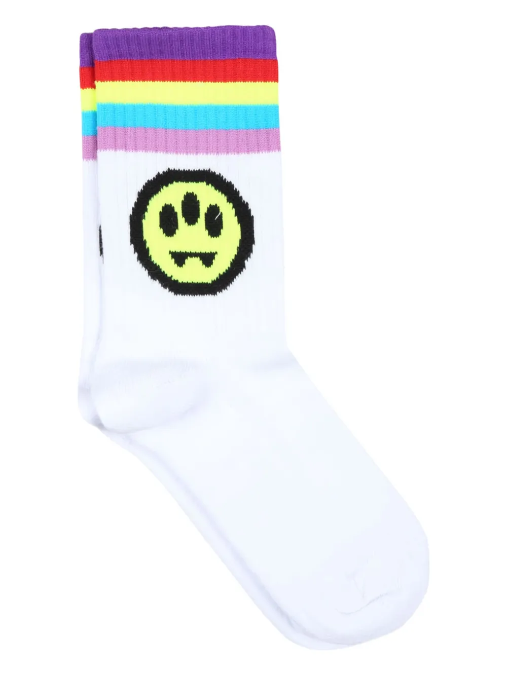 Barrow White Socks For Boy With Logo In White