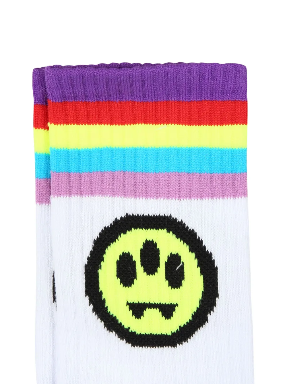 Barrow White Socks For Boy With Logo In White