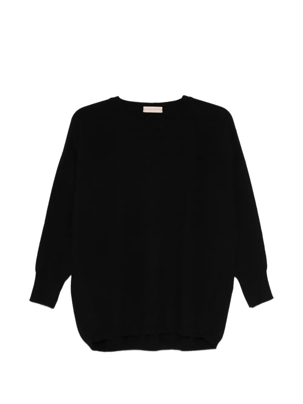 Purotatto round neck sweater - Nero