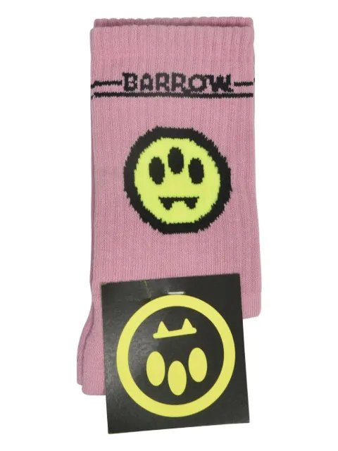 Barrow kids logo-jacquard socks