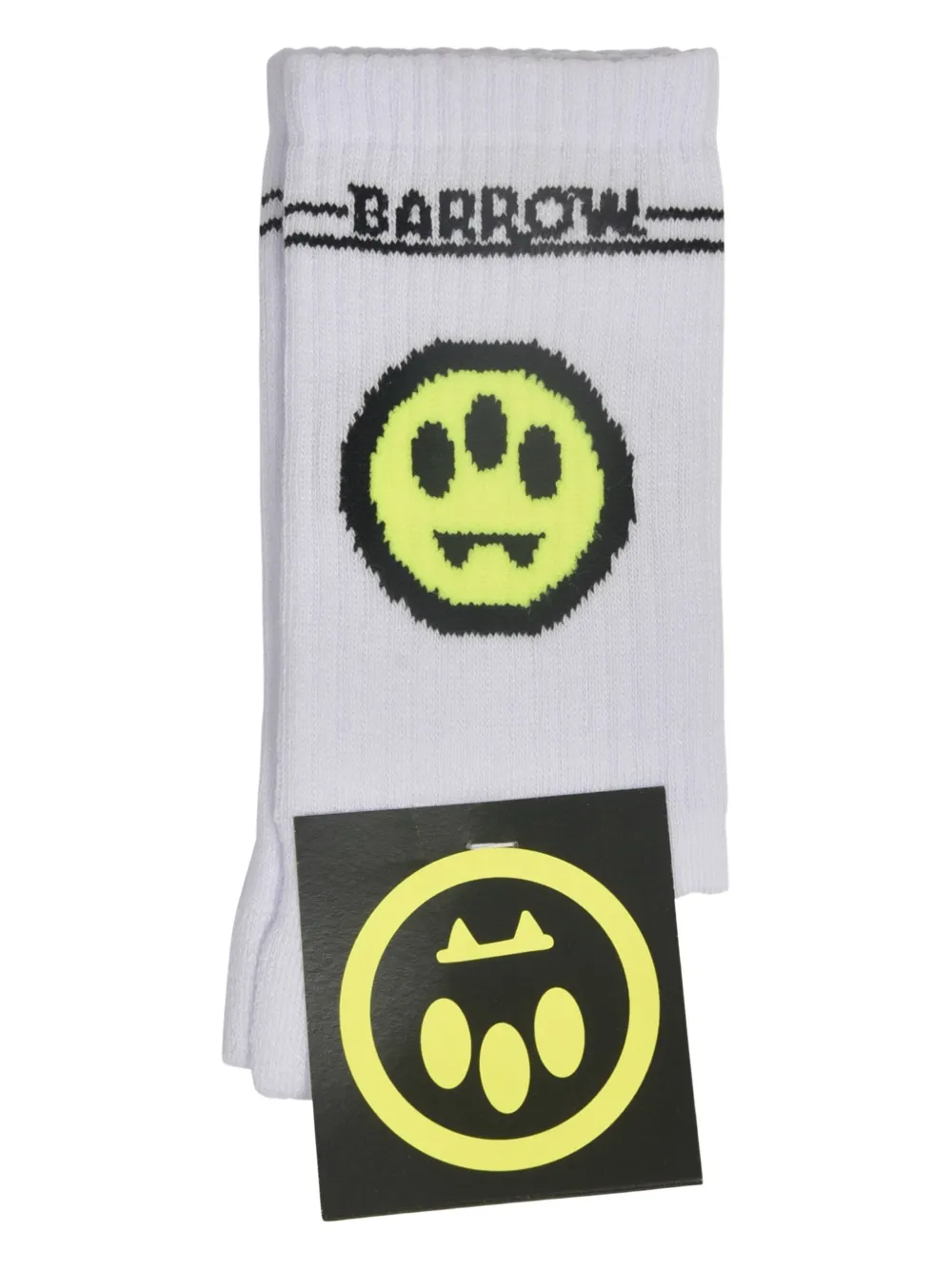Barrow kids Calzini con logo jacquard | bianco | Image 1