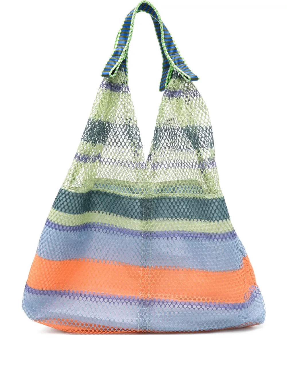 Épice Elziver striped-mesh shoulder bag | Green | Image 1