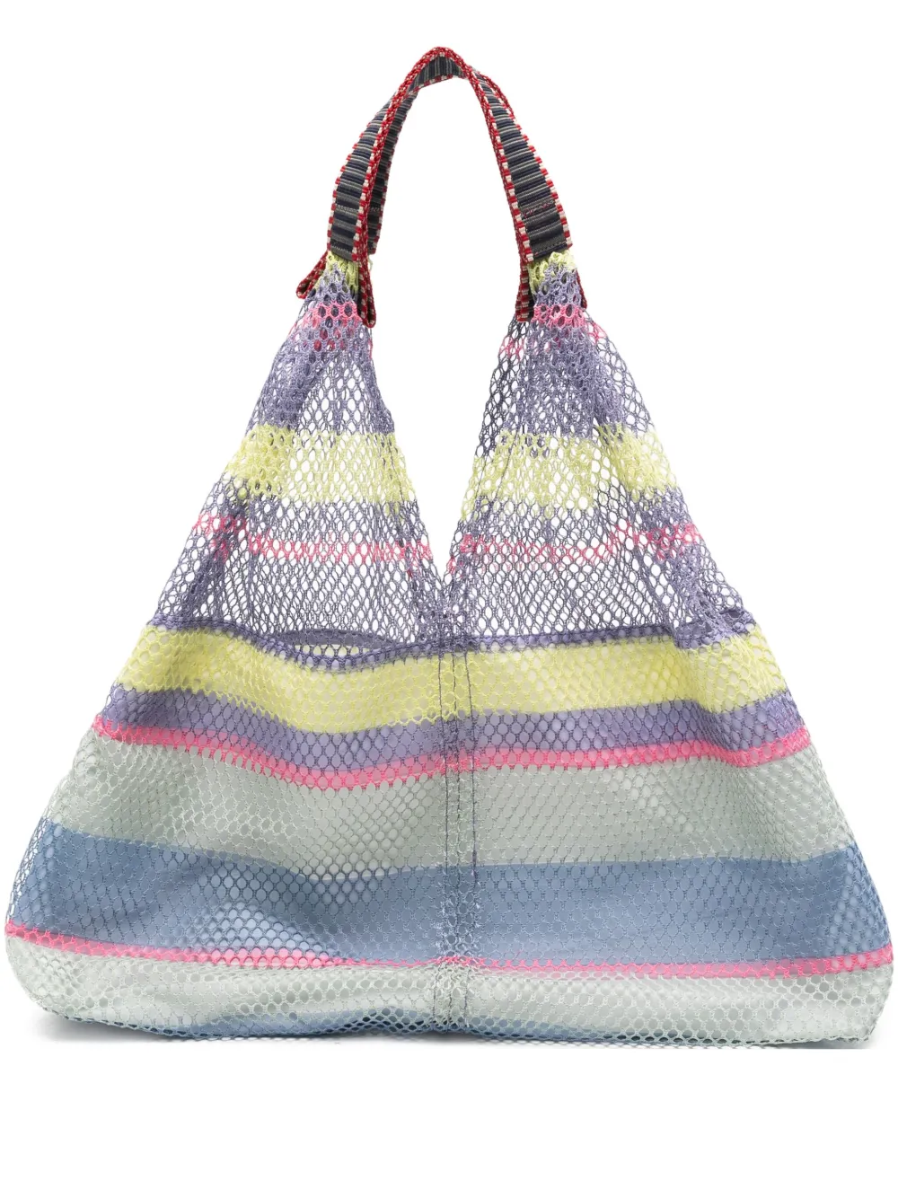 Épice small Elziver 2510 striped mesh tote bag | Purple | Image 1
