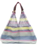 Épice small Elziver 2510 striped mesh tote bag - Purple