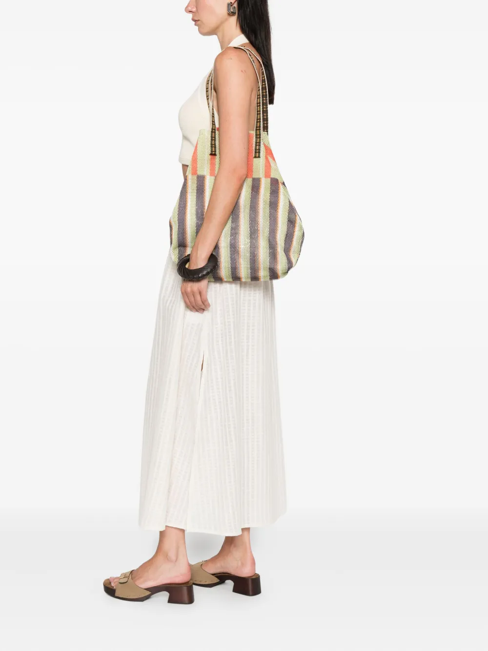 Épice Kanpur striped mesh tote bag | Image 2
