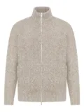 Brunello Cucinelli high-neck zip-up cardigan - Neutrals