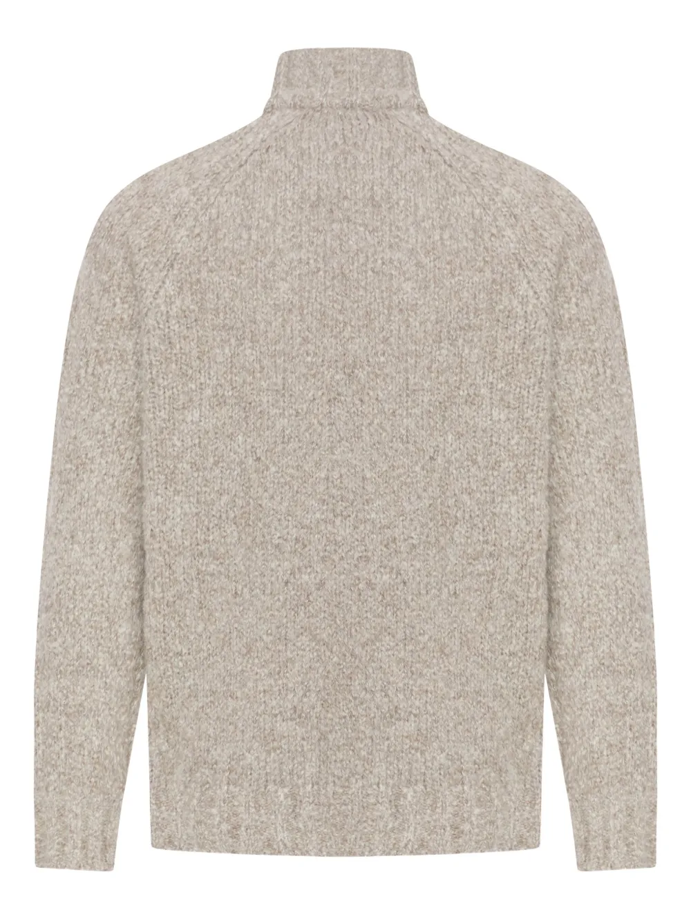 Brunello Cucinelli Vest met hoge hals en rits Beige
