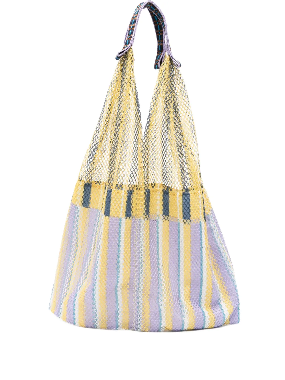 Épice Elziver striped mesh shoulder bag | Yellow | Image 1