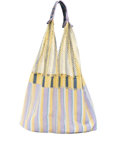 Épice Elziver striped mesh shoulder bag
