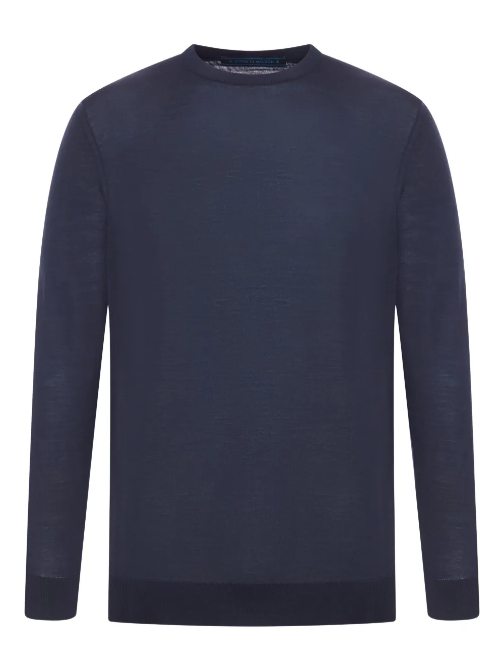 Kiton Wollen trui met ronde hals Blauw