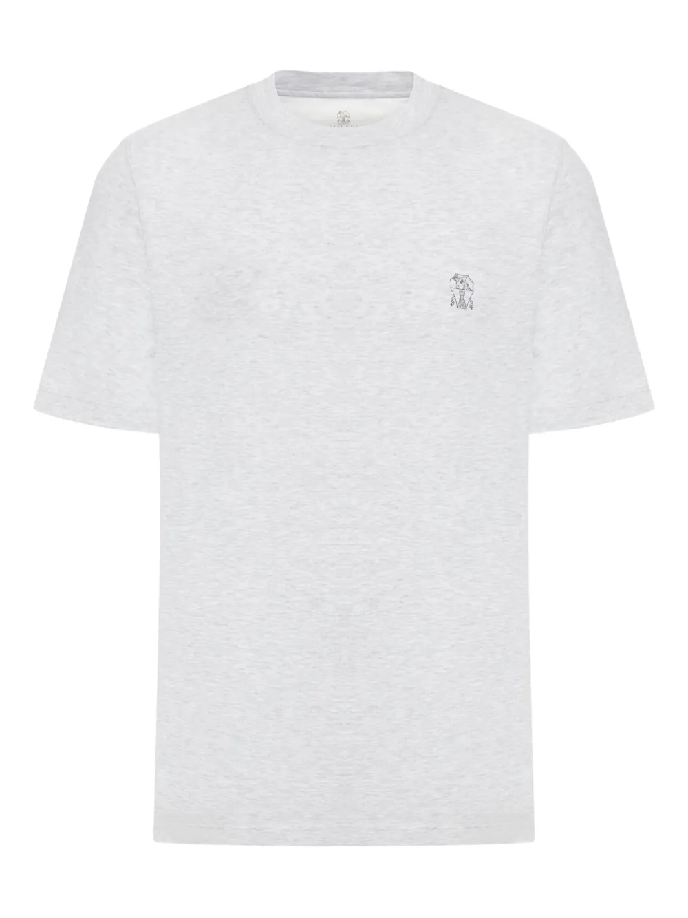 Brunello Cucinelli Katoenen T-shirt met logoprint Beige