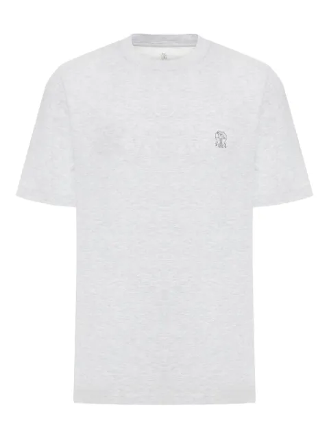 Brunello Cucinelli logo-print cotton T-shirt
