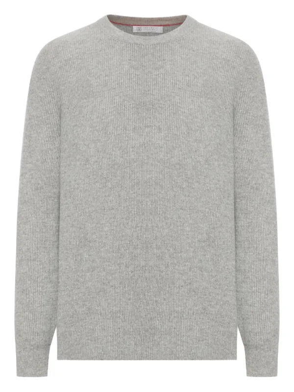 BRUNELLO CUCINELLI カシミヤ セーター グレー Brunello Cucinelli カシミア セーター | グレー | FARFETCH JP