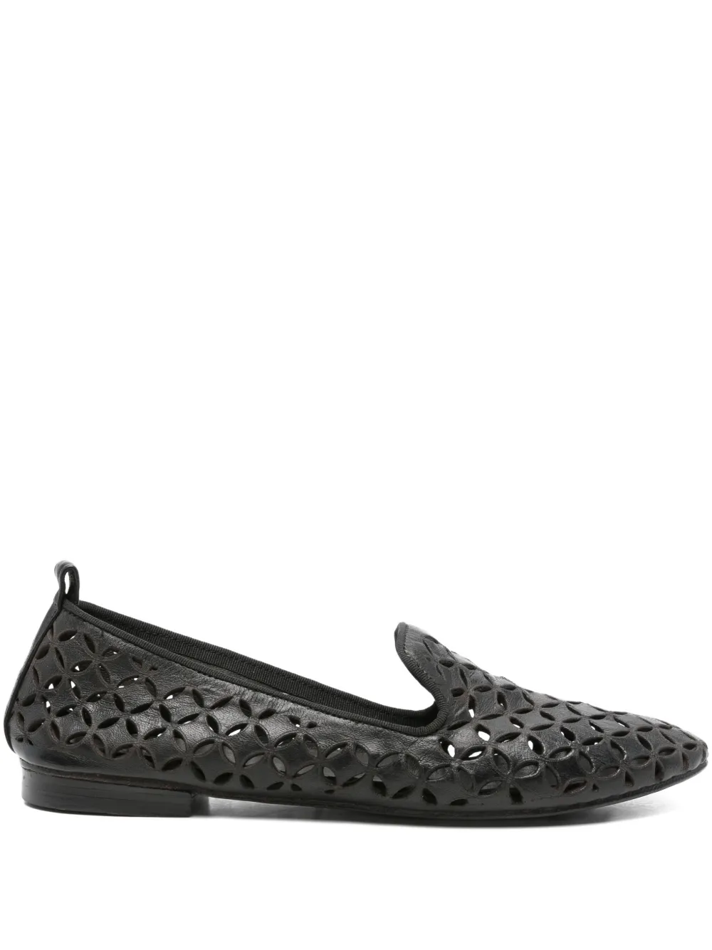Kudeta cut-out loafers Black