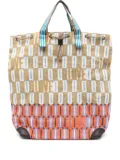 Épice letter-print drawstring beach tote bag - Brown