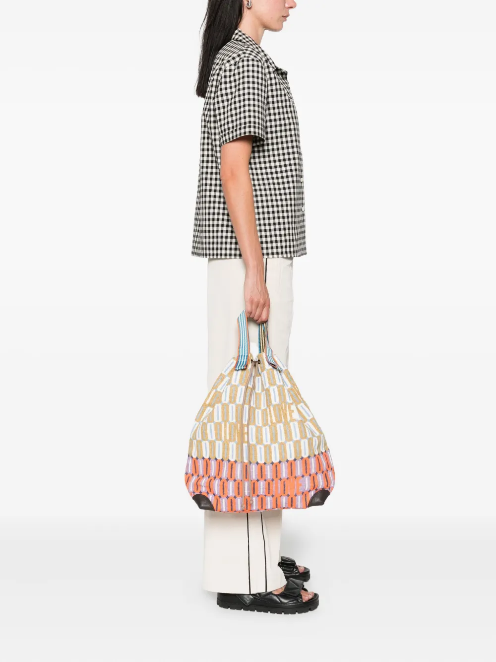 Épice letter-print drawstring beach tote bag | Tote Bags | Image 2