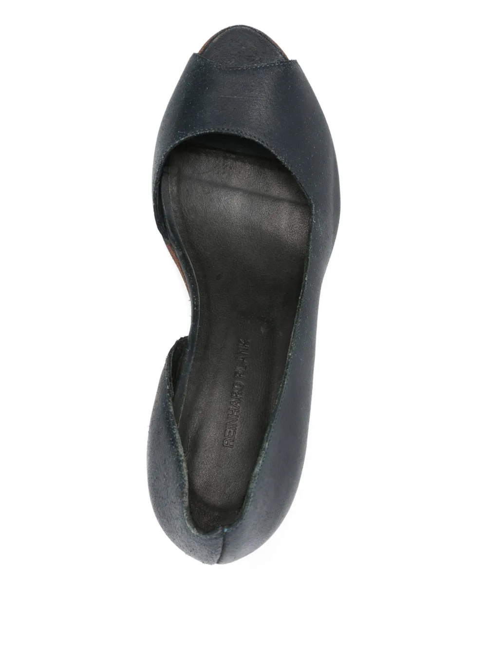 Reinhard Plank peep-toe block-heel pumps Blue