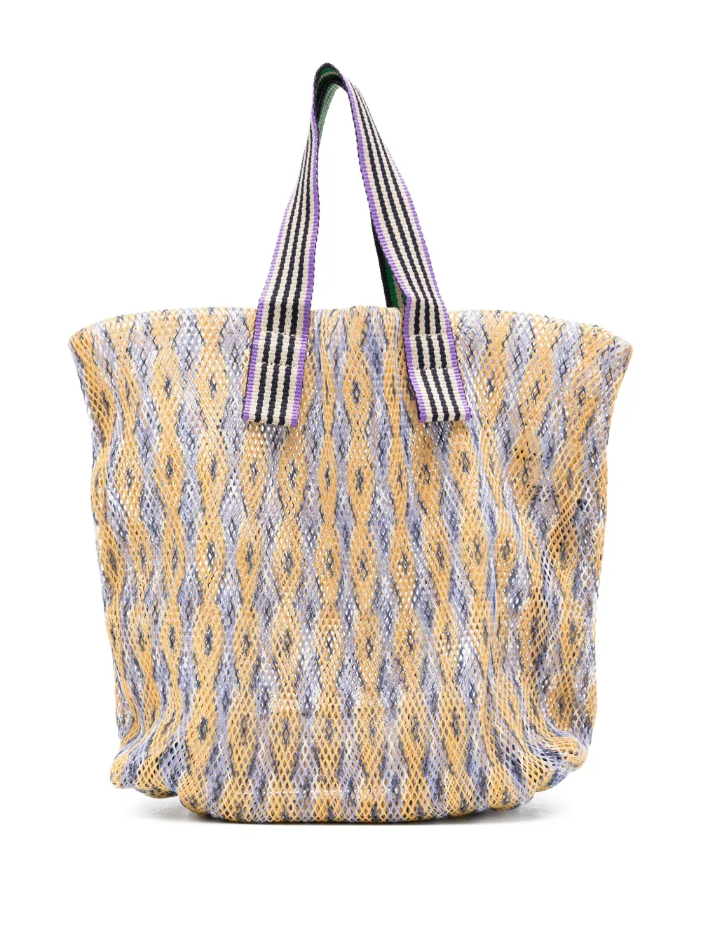 Kampur geometric-pattern tote bag