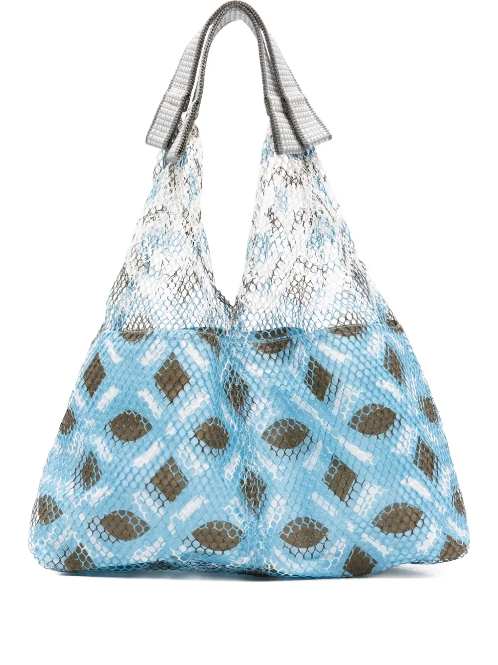 Epice Elziver Net Patterned Shoulder Bag In Blue