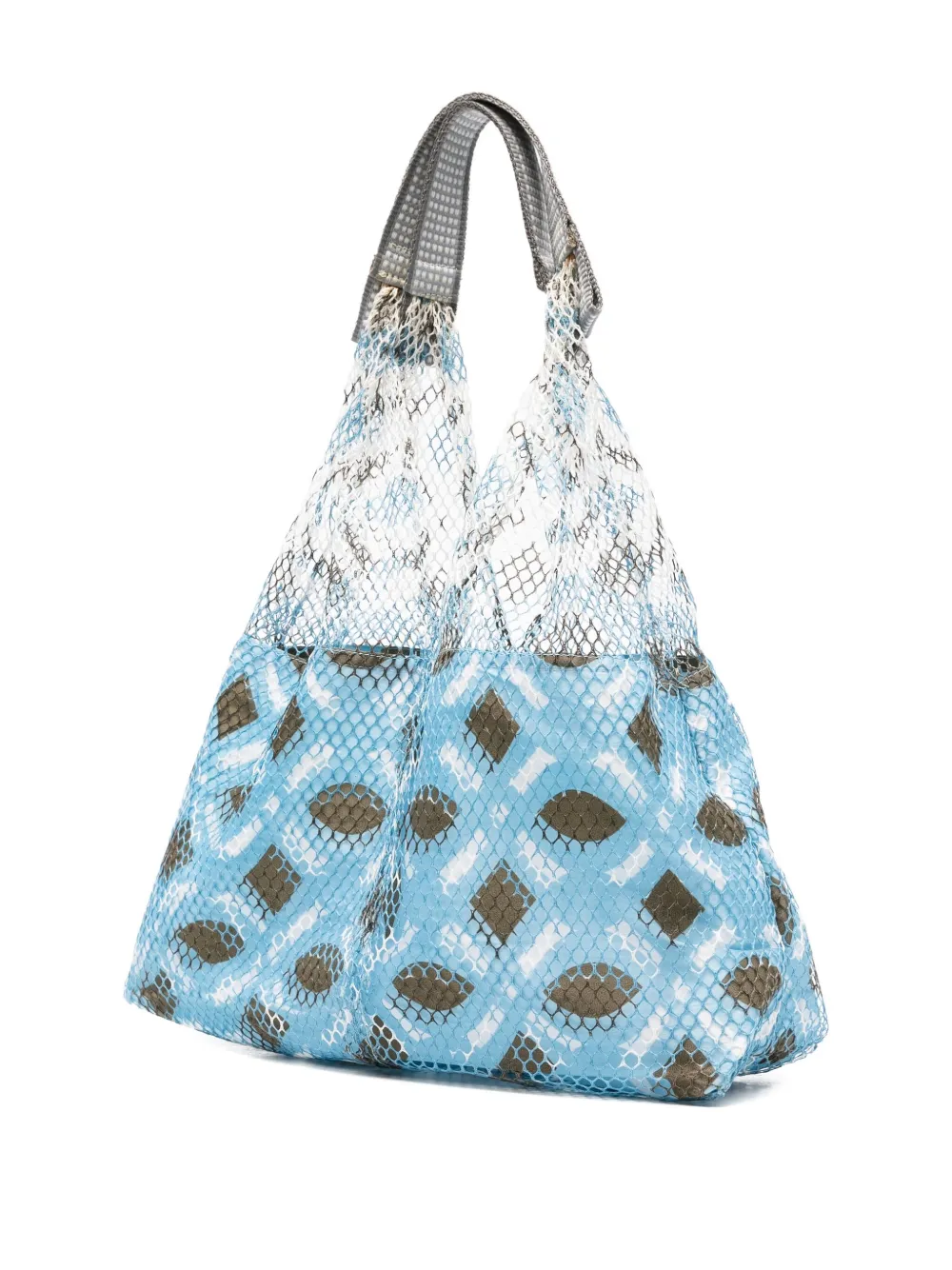 Epice Elziver Net Patterned Shoulder Bag In Blue