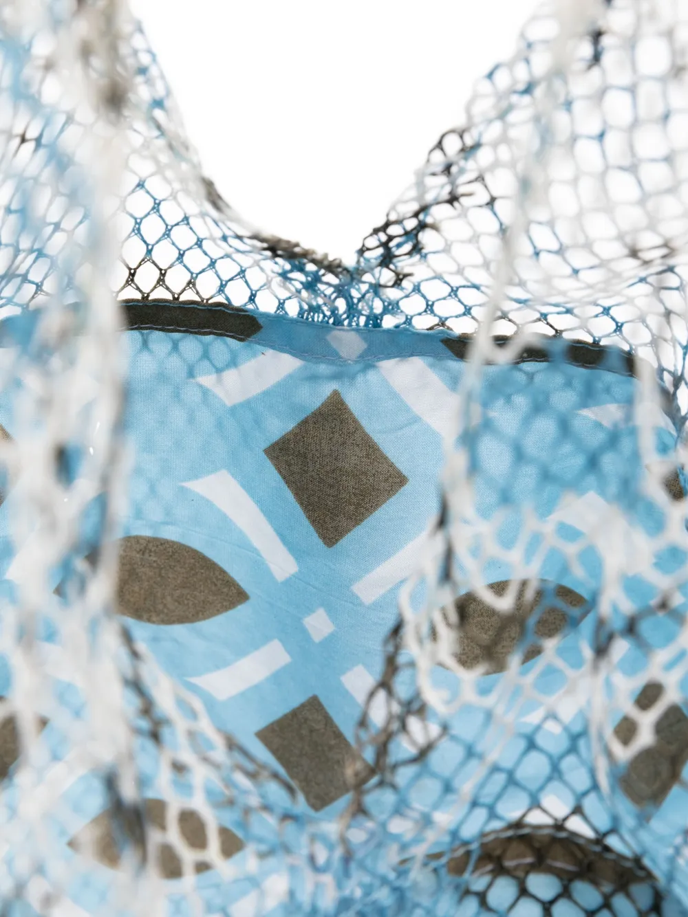 Epice Elziver Net Patterned Shoulder Bag In Blue
