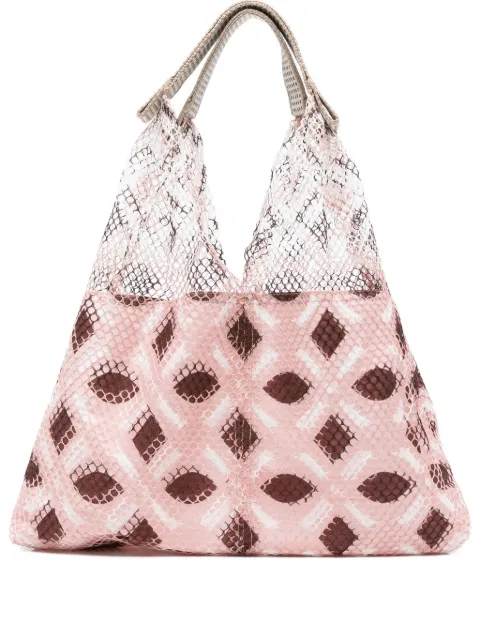 Épice Elziver mesh geometric-print shoulder bag