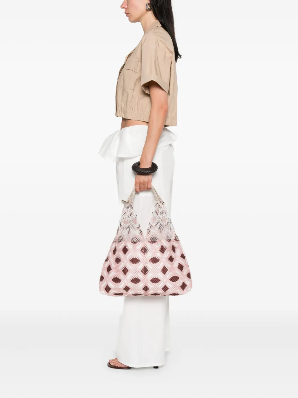 Épice Elziver mesh geometric-print shoulder bag | Image 2