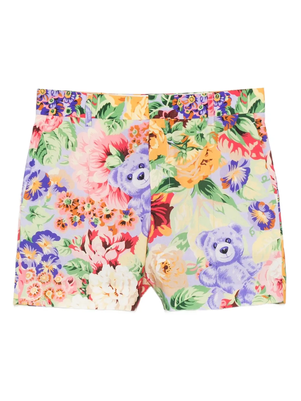 Moschino Shorts met teddybeerprint Groen
