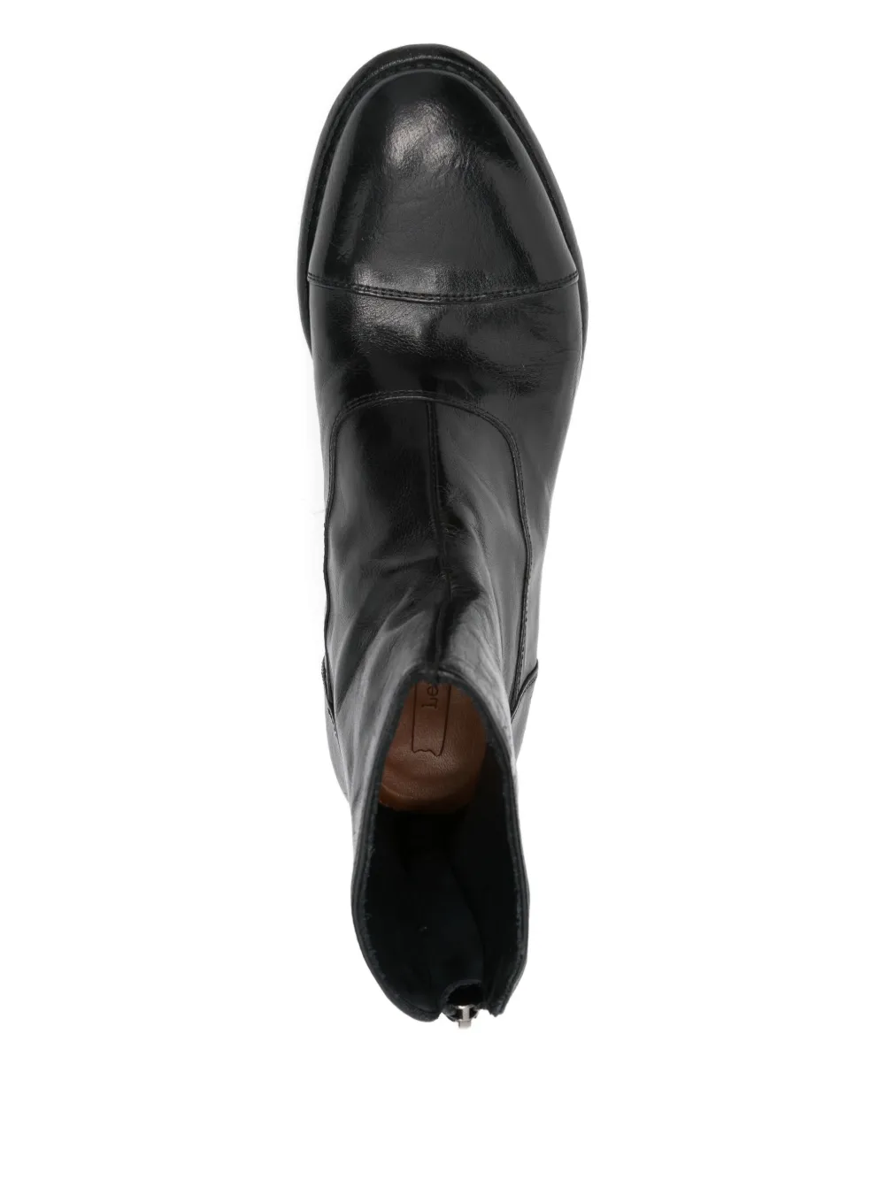 LEMARGO zip-fastening leather boots Black