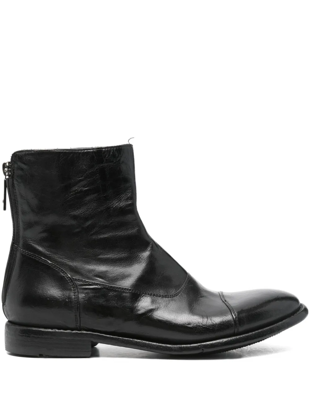 LEMARGO zip-fastening leather boots - ブラック LEMARGO zip-fastening leather boots - ブラック