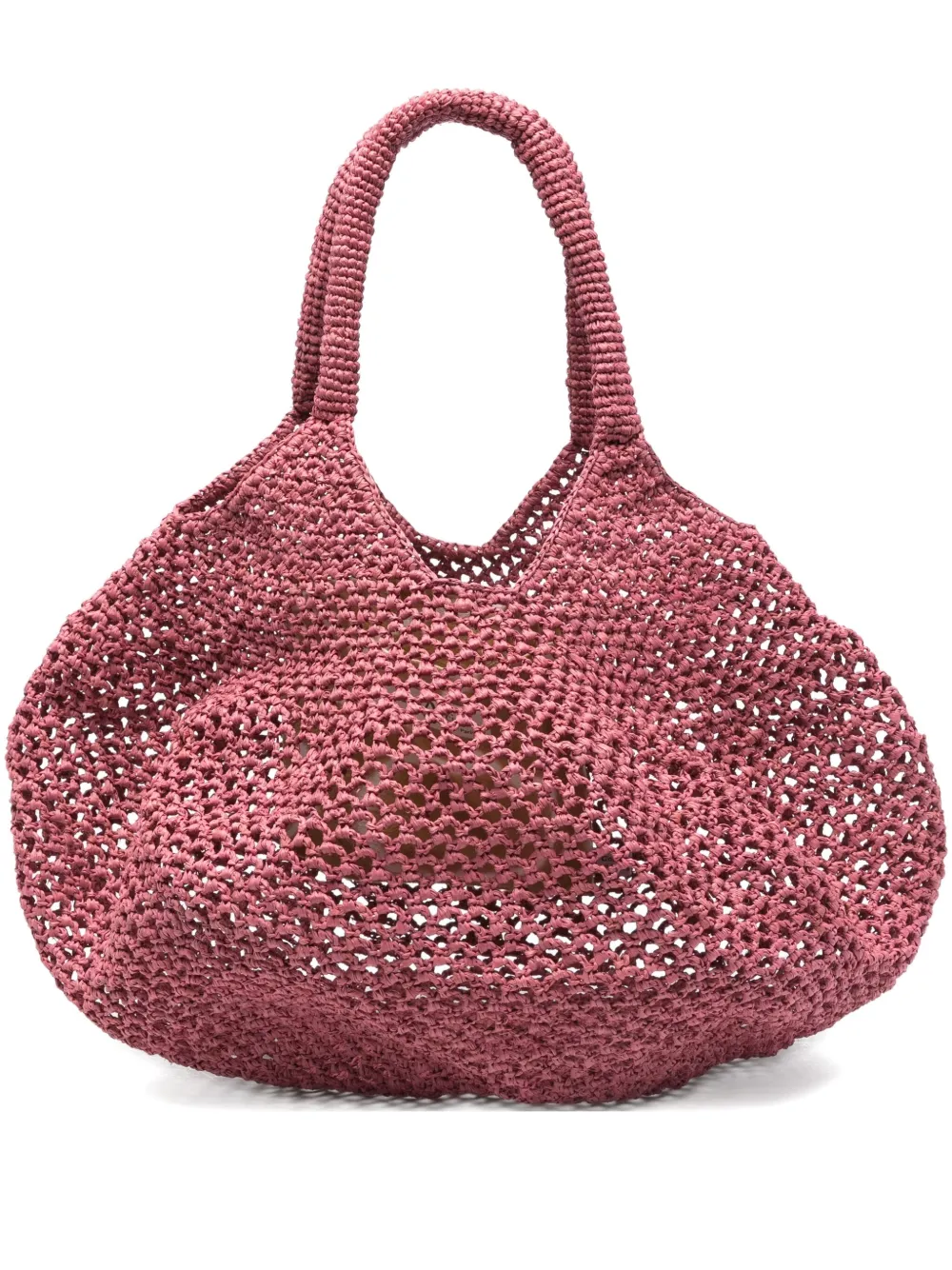 Sans Arcidet Mamabe raffia net-weave tote bag | Pink | Image 1