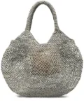 Sans Arcidet Mamabe rafia net-weave tote bag - Grey