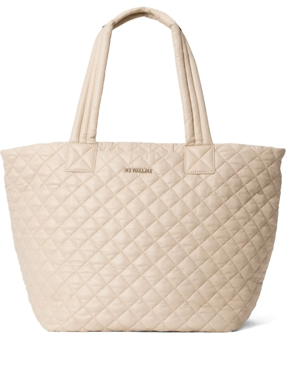 Mz Wallace medium Metro City quilted tote bag | Neutrals | Image 1